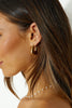 18k Gold Plated Standing Out Earrings Gold