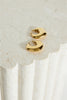 18k Plated Gold Moonlight Hoop Earrings Gold