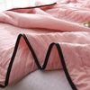 Soft grey quilted bedspread with matching pillowcases – lightweight bedding set for modern bedroom decor