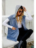 Detachable Hooded Denim Vest