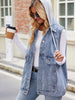 Hooded Denim Vest Sleeveless Jacket Summer Trendy