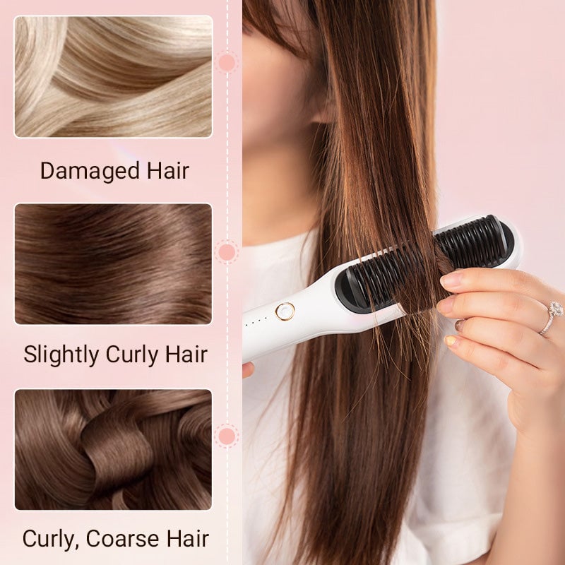 50% OFF | Glimstra™ | Negative Ion Hair Straightener Styling Comb