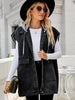 Detachable Hooded Denim Vest