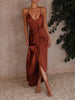 Stylish Unique Strappy French Halter Midi Dresses