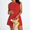 Scalloped A-Line Beach Dress In Black