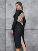 Sexy V-Neck Fringe Bandage Dress