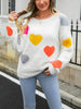 Furry Love Sweater with  Heart