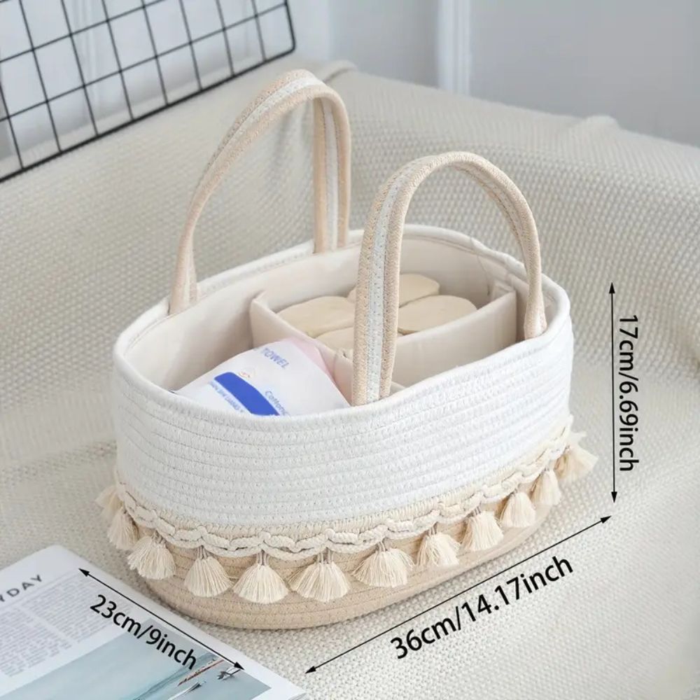 Lace Trim Baby Caddy Organizer