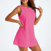 Scalloped A-Line Beach Dress In Black