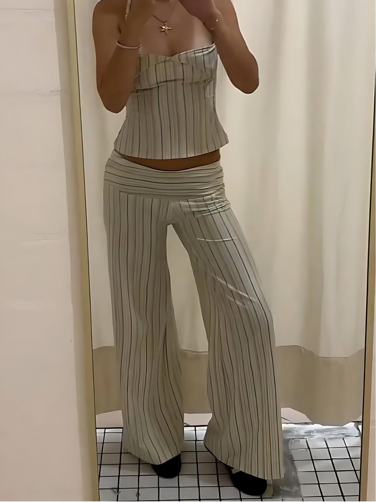 Timeless Stripes Pants Set