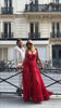 Scarlet Sheer Tiered Spaghetti Strap Maxi Dress