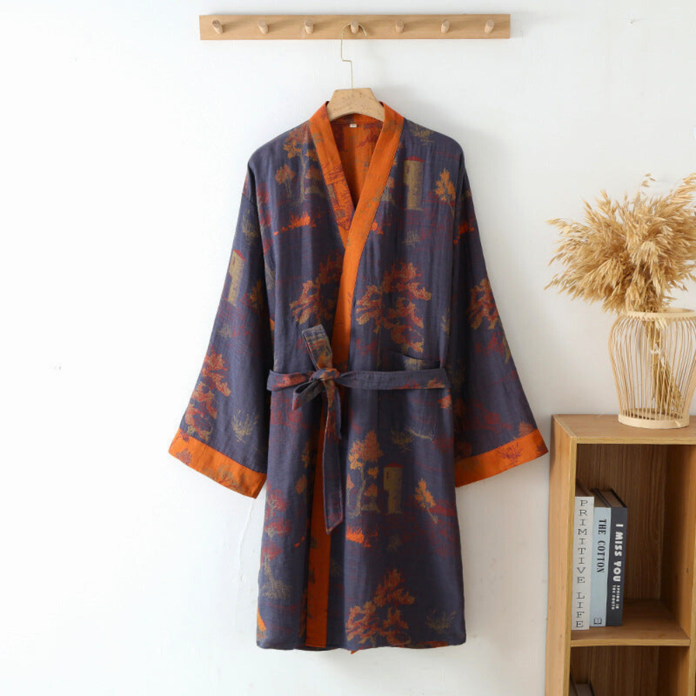 HeritageLoom® | Loose-Fit Cotton Kimono
