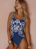 Ethnic Print Swimsuit Set
