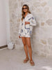 Long-Sleeve Marine Shorts Set