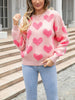 Tiny Hearts of Love Knit Pullover Sweater