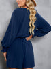 Tied Flounce Sleeve Plunge Front Tie Romper