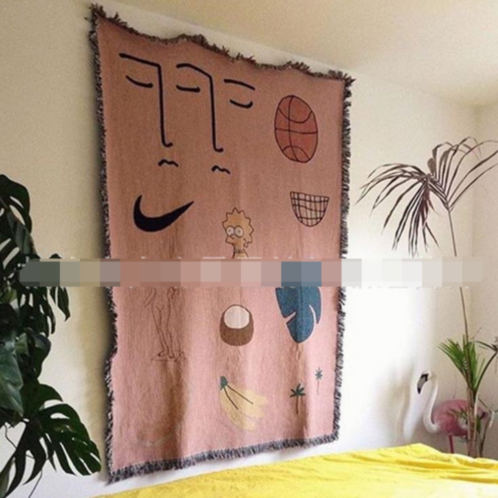 Pink Muse Woven Blanket