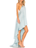 Dickens Tassel Halter Back Maxi Dress