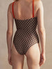 Luxury Reversible Swimsuit with Hermes-Inspired Print