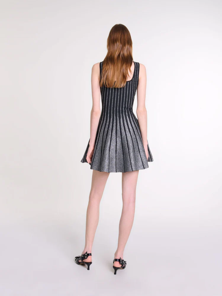 Lattice Knit Mini Dress