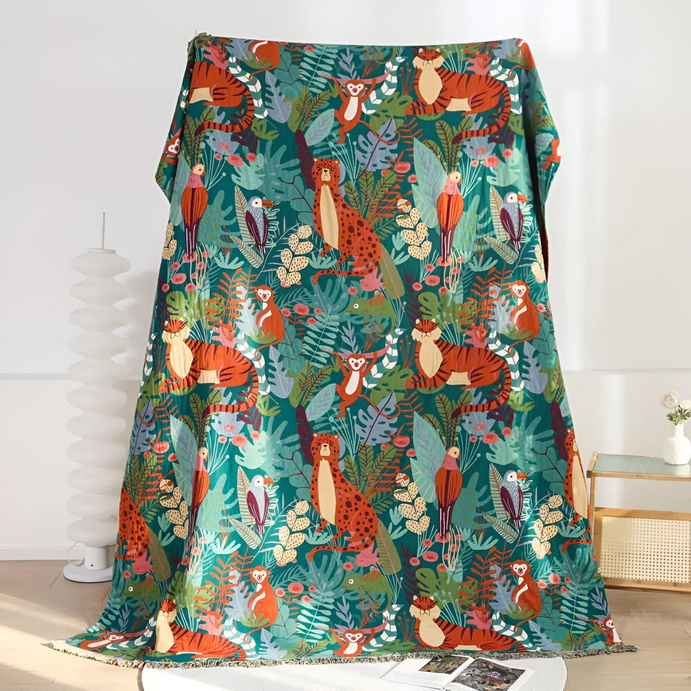 Jungle Adventure Kids Blanket