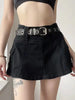 Sleek High-Waisted Denim Skirt