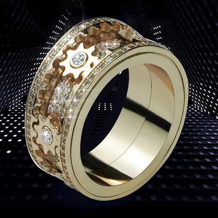 50% OFF  | Clockwork™ | crystal ring for fidget spinners