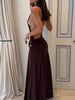 Off-shoulder Backless Maxi Dress