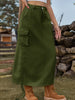 Trendy Utility Midi Skirt