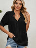 Princess Sleeve Drawstring Chiffon Top