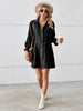 Loose Washed Patchwork Denim Dress