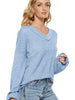 Trendy Oversized V-Neck Knit