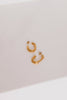 18k Gold Plated Sultry Hoop Earrings Gold