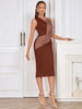 One-Shoulder Pink Asymmetrical Evening Gown