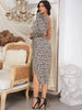 Sexy Off-Shoulder Leopard Print Dress
