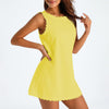 Scalloped A-Line Beach Dress In Black