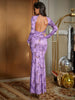 Sexy Fashion Ruffle Strapless Chiffon Dress
