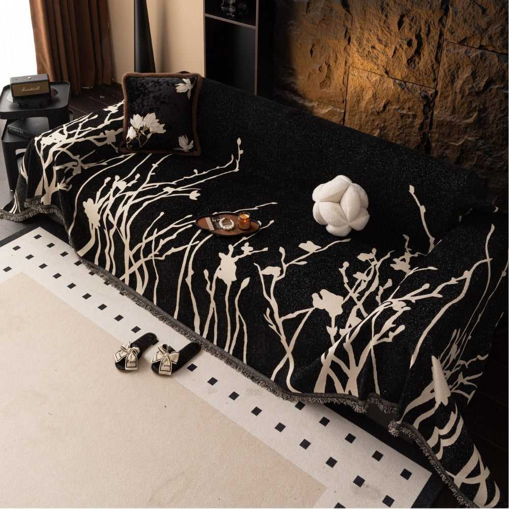 Twilight Branches Chenille Sofa Cover