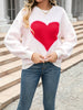 Sweetheart Knit Pullover Sweater