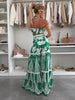Printed Linen Sleeveless Set