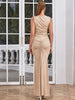Stylish Pleated Ruffle Sleeveless Dress