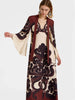 Grenadilla Print Satin Dress