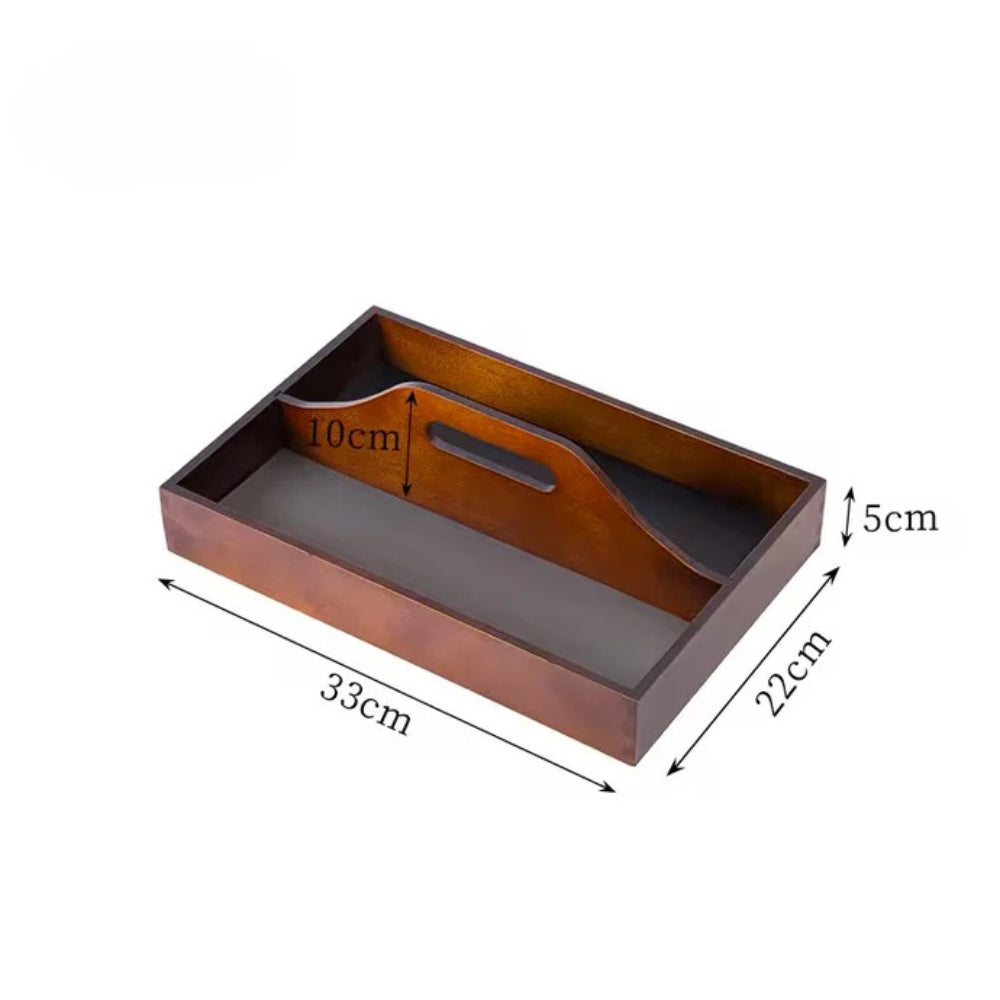 Timeless Vintage Wooden Organizer Tray
