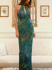 Monet maxi Dress - Irises