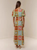 Linen Crewneck Waist Dress