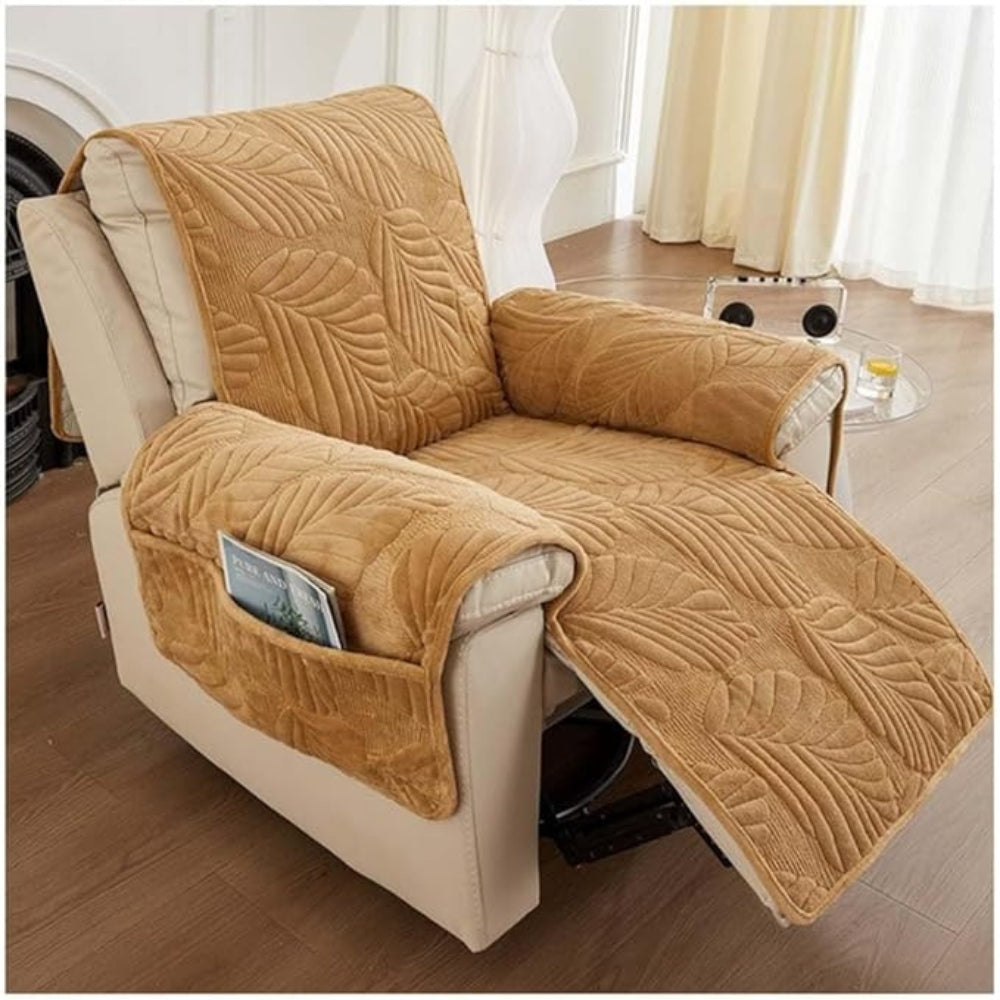 50% OFF | LeafLuxe® | Leaf Pattern Recliner Cover