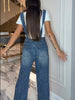 Ripped Denim Overalls