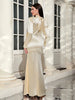 Long Sleeve Off-Shoulder Tie Dress