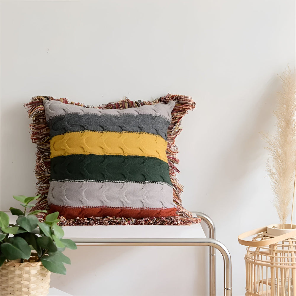 Colorful Radiance Knit Cushion
