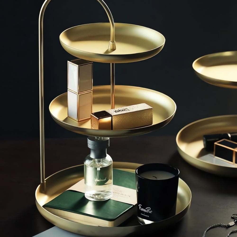 Elegant Gold Storage Organizer Stand